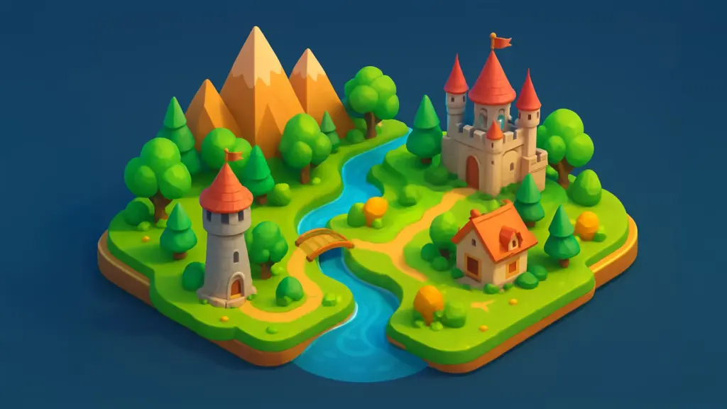 Isometric Game Scene & Map Art